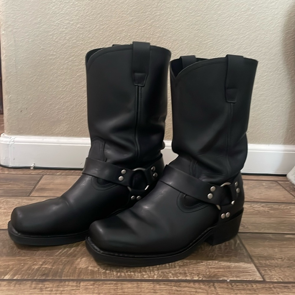 CODY JAMES MEN'S PULL-ON MOTORCYCLE BOOTS - SQUARE TOE